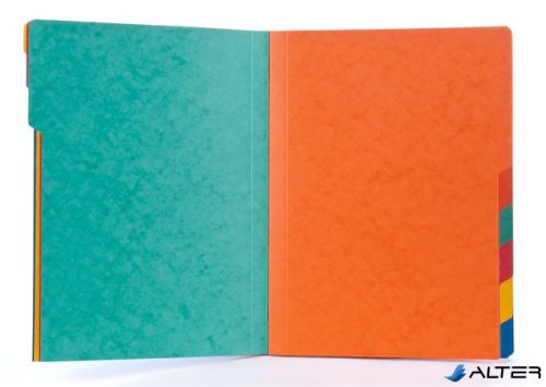 Előrendező, A4, 9 részes, karton, DONAU, kék