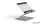Tablet tartó állvány, asztali, DURABLE "RISE", ezüst