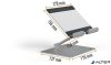 Tablet tartó állvány, asztali, DURABLE "RISE", ezüst