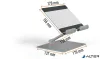 Tablet tartó állvány, asztali, DURABLE "RISE", ezüst