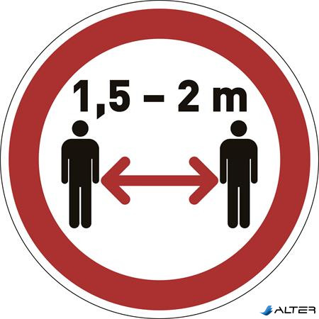 Információs matrica, 430 mm, DURABLE "Tartson távolságot"