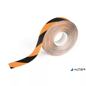   Jelölőszalag, visszaszedhető, 50 mm x 15 m, 0,5 mm, DURABLE, 'DURALINE', fekete/sárga