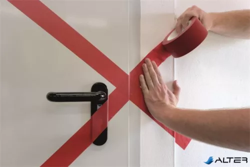 Jelölőszalag, 50 mm x 33 m, 0,16 mm, DURABLE "DURALINE", piros