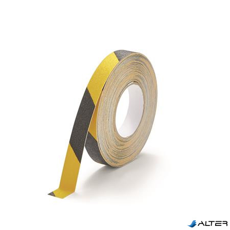 Csúszásgátló szalag, 2,5 cmx15 m, DURABLE "DURALINE®", sárga-fekete