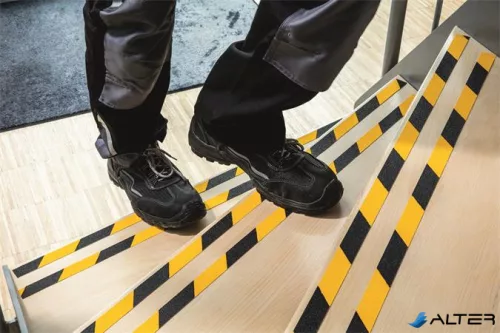 Csúszásgátló szalag, 2,5 cmx15 m, DURABLE 'DURALINE®', sárga-fekete