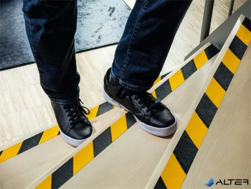 Csúszásgátló szalag, 5 cm x 15 m, DURABLE 'DURALINE® GRIP', sárga-fekete