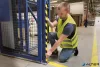 Sarokvédő profil, DURABLE "C35", sárga-fekete