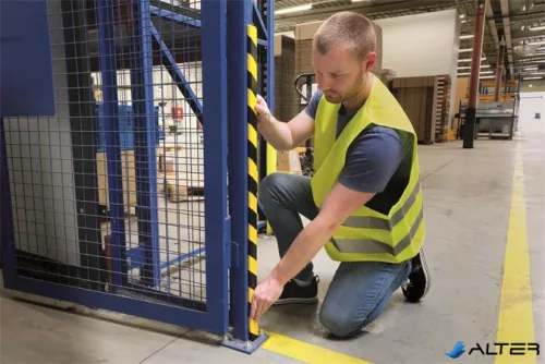 Sarokvédő profil, DURABLE "C35", sárga-fekete