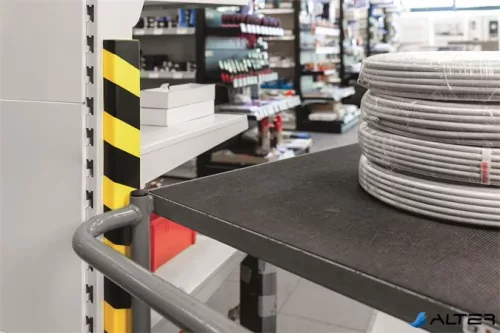 Felületvédő profil, DURABLE "S20", sárga-fekete