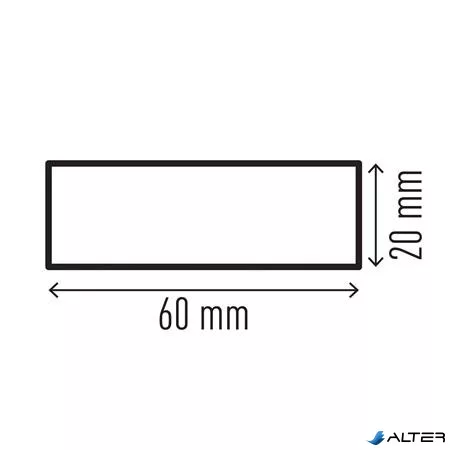 Felületvédő profil, DURABLE "S20", sárga-fekete