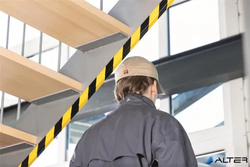 Élvédő profil, DURABLE 'E8', sárga-fekete