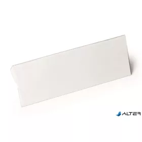   Logisztikai zseb,  behajtható, 1/2 A5, fekvő, DURABLE "HARD COVER", átlátszó