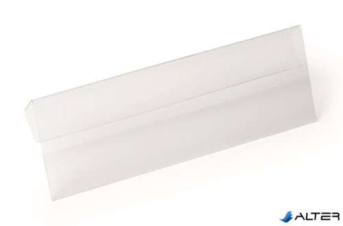 Logisztikai zseb,  behajtható, 1/2 A5, fekvő, DURABLE "HARD COVER", átlátszó