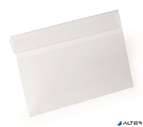 Logisztikai zseb, , behajtható, A5, fekvő, DURABLE "HARD COVER", átlátszó