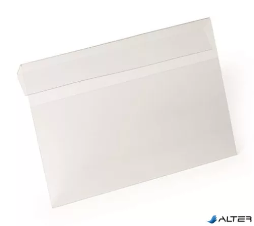 Logisztikai zseb, , behajtható, A5, fekvő, DURABLE "HARD COVER", átlátszó