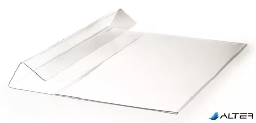 Logisztikai zseb, , behajtható, A5, fekvő, DURABLE "HARD COVER", átlátszó