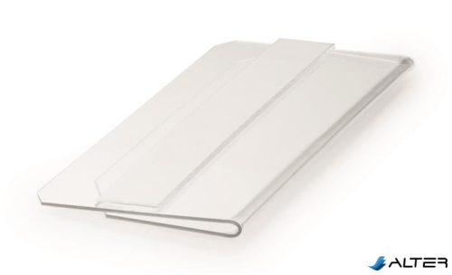 Logisztikai zseb, 100x38 mm, fekvő, DURABLE "HARD COVER", öntapadó csíkkal, átlátszó