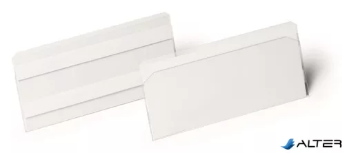 Logisztikai zseb, 150x67 mm, fekvő, DURABLE, öntapadó csíkkal, átlátszó