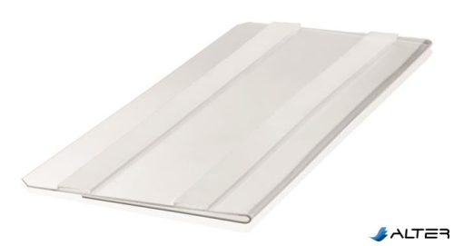 Logisztikai zseb, 210x74 mm, fekvő, DURABLE 'HARD COVER', öntapadó csíkkal, átlátszó