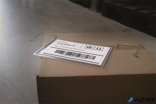 Logisztikai zseb, zsebdróttal, A5, fekvő, PP, DURABLE 'HARD COVER', átlátszó