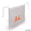 Logisztikai zseb, zsebdróttal, A4, fekvő, PP, DURABLE "HARD COVER", átlátszó