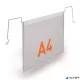 Logisztikai zseb, zsebdróttal, A4, fekvő, PP, DURABLE "HARD COVER", átlátszó