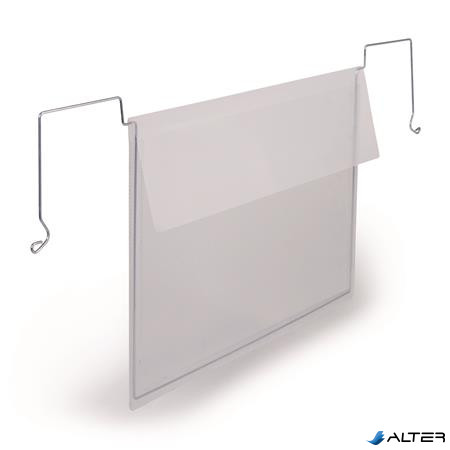 Logisztikai zseb, A5, fekvő, DURABLE, dróttal, áttetsző