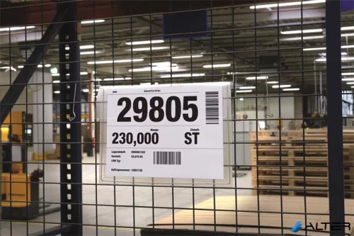 Logisztikai zseb, A4, fekvő, DURABLE, dróttal, áttetsző