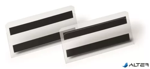 Logisztikai zseb, mágneses, 150x67 mm, fekvő, DURABLE "HARD COVER", átlátszó