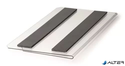 Logisztikai zseb, mágneses, 150x67 mm, fekvő, DURABLE "HARD COVER", átlátszó