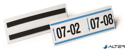 Logisztikai zseb, mágneses, 1/2 A5, fekvő, DURABLE "HARD COVER", átlátszó