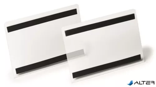 Logisztikai zseb, mágneses, A5, fekvő, DURABLE "HARD COVER", átlátszó