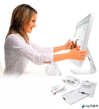 Betétlap, 40x75 mm, DURABLE, fehér