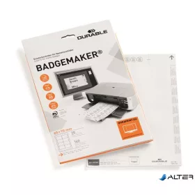 Betétlap, 60x90 mm, DURABLE, fehér