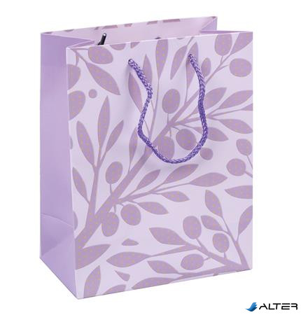 Ajándéktáska, zsinórfüles, 18x23x10 cm, DONAU "Home", vegyes minta