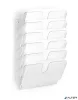 Prospektustartó, fali, fekvő, A4, DURABLE "FLEXIPLUS 6", áttetsző