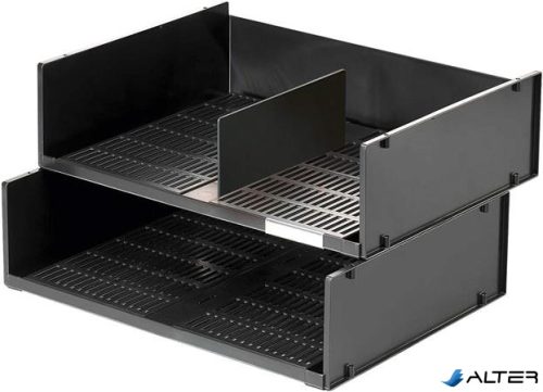 Irattálca, műanyag, fekvő, A3, DURABLE "Optimo", fekete