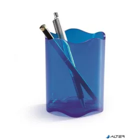   Írószertartó, műanyag, DURABLE, "Trend", áttetsző kék
