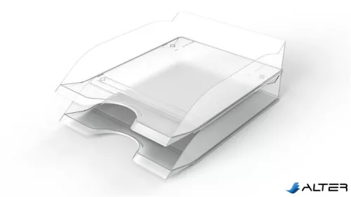 Irattálca, műanyag, DURABLE, "Basic", áttetsző