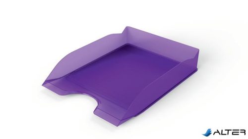 Irattálca, műanyag, DURABLE, "Basic", áttetsző lila