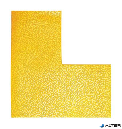 Padlójelölő matrica, 100 mm, DURABLE "L", sárga