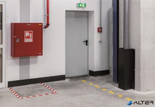 Padlójelölő matrica, 100 mm, DURABLE "Pont", sárga