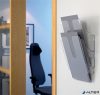 Prospektustartó, fali, álló, A4, DURABLE "FLEXIPLUS 2", áttetsző