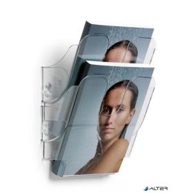   Prospektustartó, fali, álló, A5, DURABLE 'FLEXIPLUS 2', áttetsző