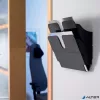 Prospektustartó, fali, fekvő, A4, DURABLE "FLEXIPLUS 2", fekete