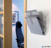 Prospektustartó, fali, fekvő, A4, DURABLE "FLEXIPLUS 2", áttetsző