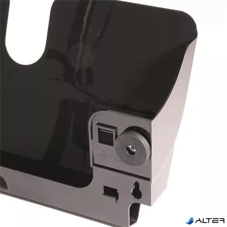 Prospektustartó, fali, fekvő, A4, mágneses, DURABLE "FLEXIPLUS", fekete
