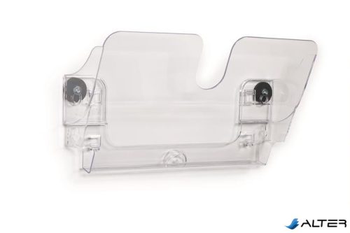Prospektustartó, fali, fekvő, A4, mágneses, DURABLE "FLEXIPLUS", áttetsző