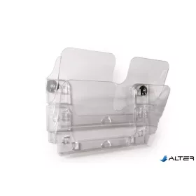   Prospektustartó, fali, fekvő, A4, mágneses, DURABLE "FLEXIPLUS 2", áttetsző
