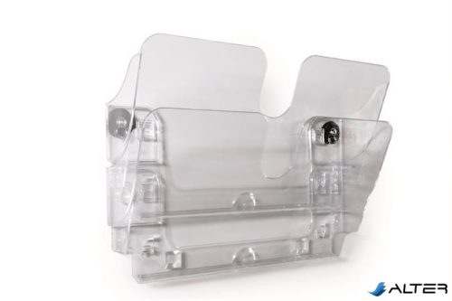 Prospektustartó, fali, fekvő, A4, mágneses, DURABLE "FLEXIPLUS 2", áttetsző